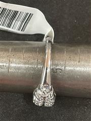 Lady's Diamond Cluster Ring 10 Diamonds .35 Carat T.W. 14K White Gold 3.1g